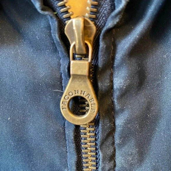 Faconnable Full Zip Nylon Blend Black Jacket Windbreaker Men’s Size L Pocket - Picture 7 of 10